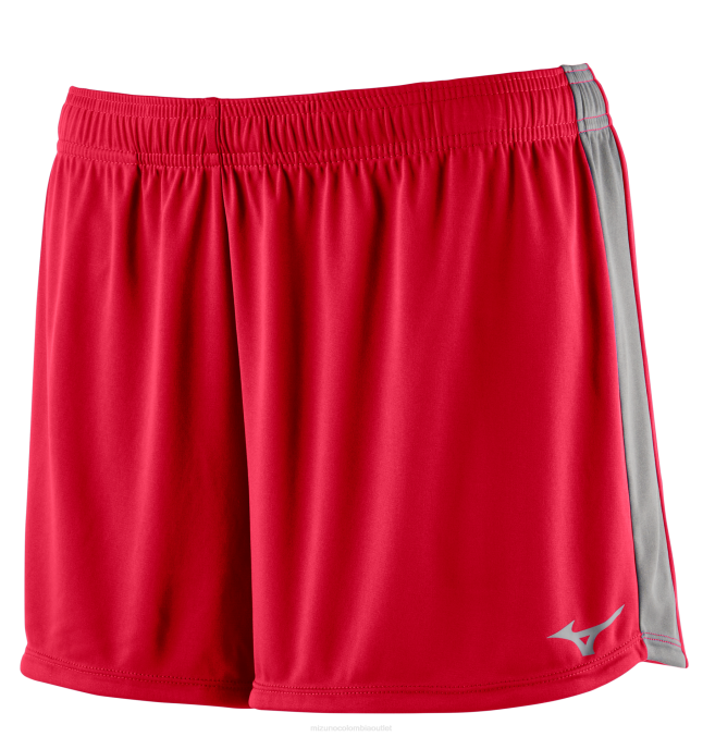 Mizuno pantalón corto de entrenamiento icon 35 mujer vestir sombra-carbón-rojo 668F2126