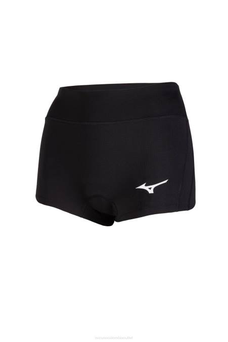Mizuno pantalón corto de voleibol con entrepierna de 25 en el ápice mujer vestir negro (9090) 668F2229