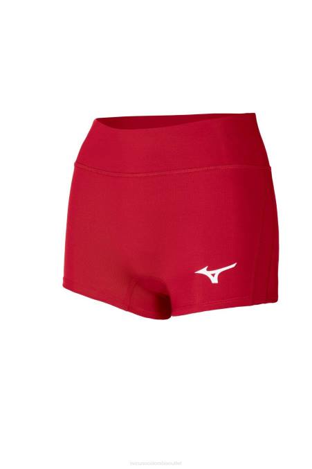 Mizuno pantalón corto de voleibol con entrepierna de 25 en el ápice mujer vestir rojo (1010) 668F2230
