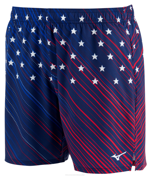Mizuno pantalón corto imprimible eco 7 hombres vestir Azul medieval (meme) 668F323