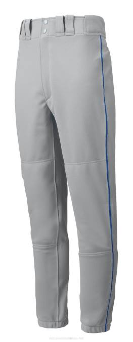 Mizuno pantalón de béisbol con ribete premier juventud vestir gris-real 668F1207
