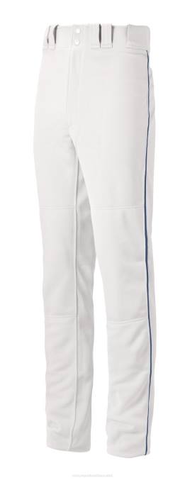 Mizuno pantalón de béisbol con ribete premier pro g2 hombres vestir blanco-marino(0051) 668F1156