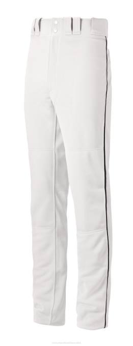 Mizuno pantalón de béisbol con ribete premier pro g2 hombres vestir blanco-negro(0090) 668F1158