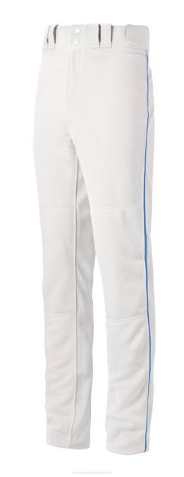 Mizuno pantalón de béisbol con ribete premier pro g2 juventud vestir blanco-real (0052) 668F1195