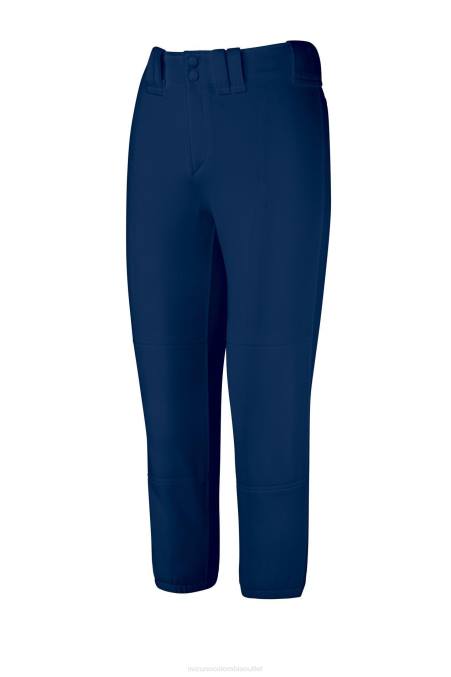 Mizuno pantalón de softball con cinturón mujer vestir azul marino (5151) 668F1909