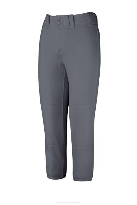 Mizuno pantalón de softball con cinturón mujer vestir carbón oscuro (3y3y) 668F1908