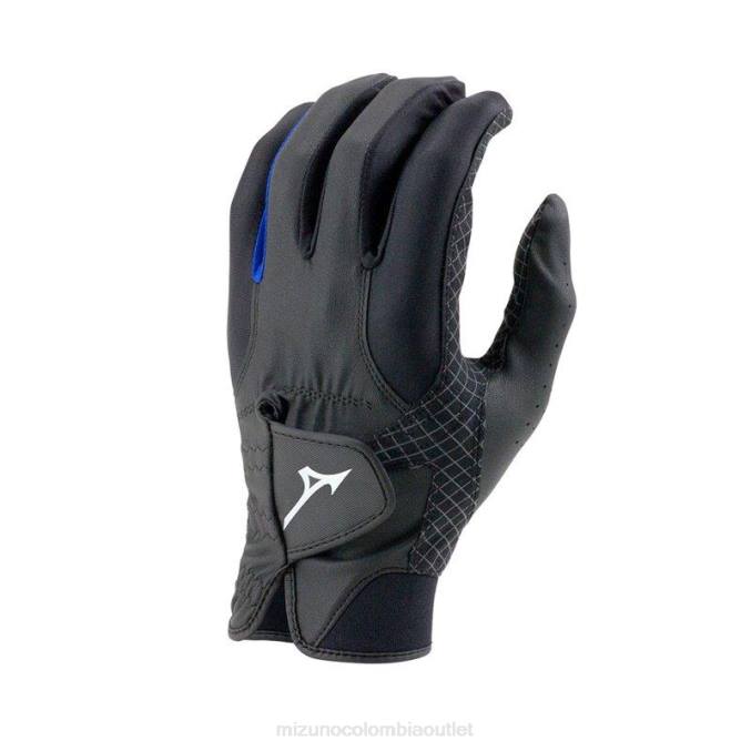 Mizuno par de guantes impermeables hombres accesorios negro-royal(9052) 668F457