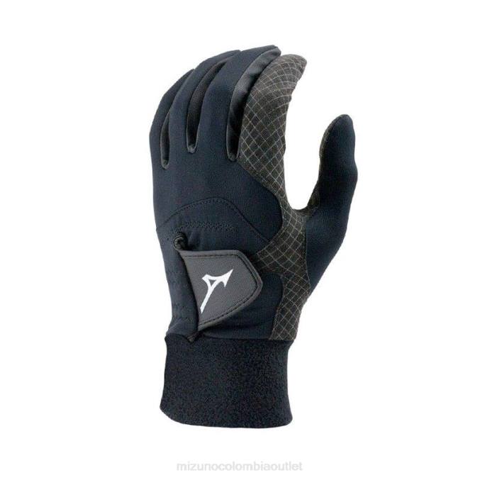 Mizuno par de guantes thermagrip hombres accesorios negro (9090) 668F458