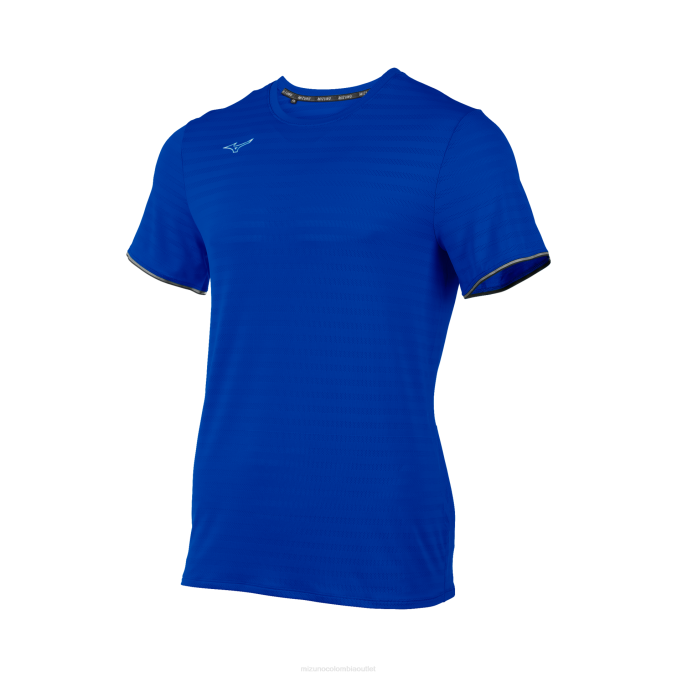 Mizuno playera de manga corta ecológica atlética hombres vestir real (5252) 668F1451