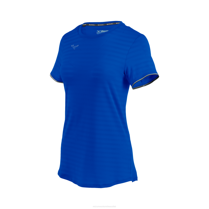 Mizuno playera de manga corta ecológica atlética mujer vestir real (5252) 668F2149