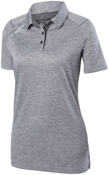 Mizuno polo de voleibol mujer vestir gris(9191) 668F2459