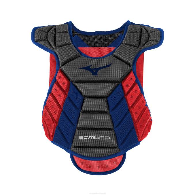 Mizuno protector de pecho samurai fastpitch softball 14 mujer accesorios azul marino-rojo(5110) 668F1800
