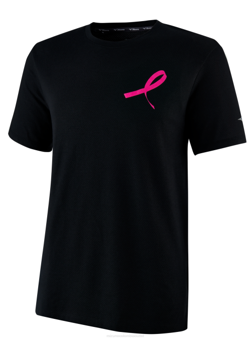 Mizuno proyecto cero tee hombres vestir negro (9090) 668F373