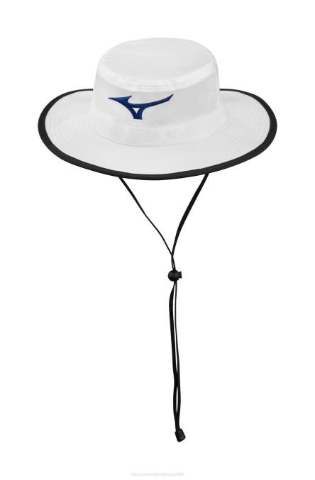 Mizuno sombrero para el sol de gira unisexo accesorios blanco-marino(0051) 668F447