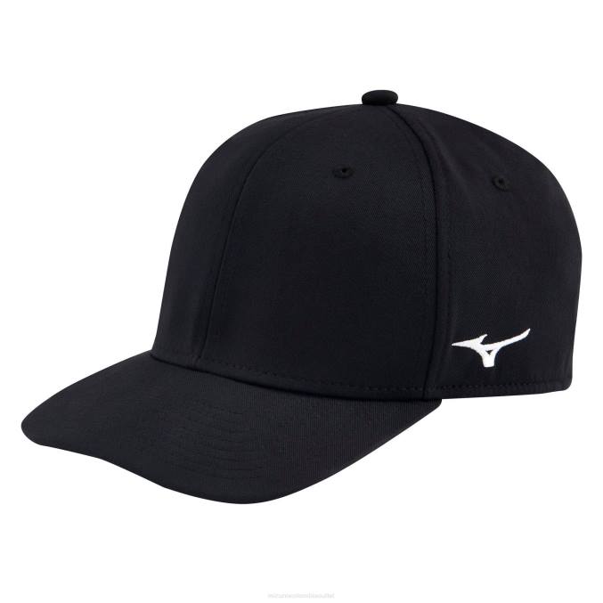 Mizuno sombrero profesional ajustado unisexo accesorios negro (9090) 668F532