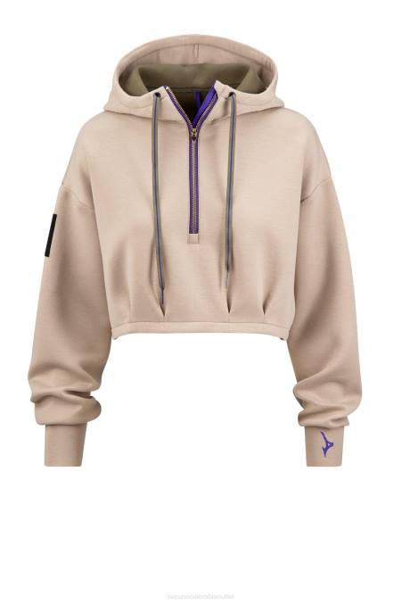 Mizuno sudadera con capucha de reputación de ronda rousey mujer vestir vintage caqui (8c8c) 668F2719