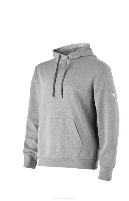 Mizuno sudadera con capucha de retador juventud vestir gris jaspeado (9595) 668F1463