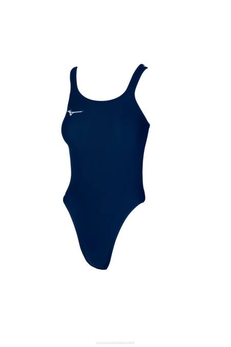 Mizuno traje de baño exer espalda cruzada doble mujer vestir azul marino (5151) 668F2657