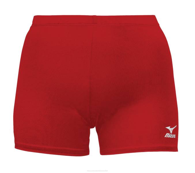 Mizuno voleibol vórtice corto mujer vestir rojo (1010) 668F2241
