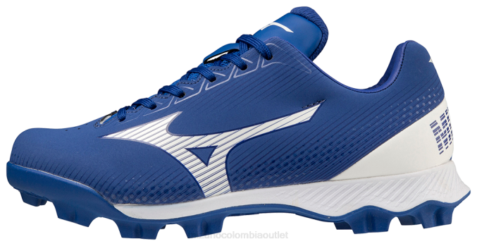 Mizuno wave lightrevo tpu junior moldeado taco de béisbol bajo unisexo zapatos blanco real (5200) 668F1624