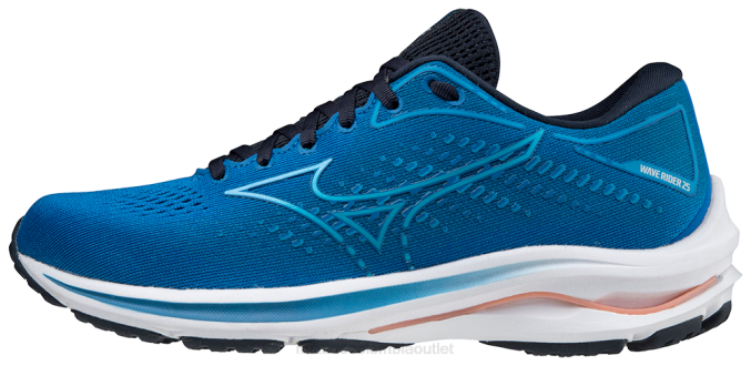 Mizuno zapatilla de correr wave rider 25 mujer zapatos azul imperial-azul vivo (5rvd) 668F164