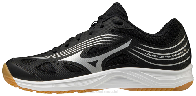 Mizuno zapatilla de voleibol ciclón speed 3 júnior unisexo zapatos negro-plata(9073) 668F2210