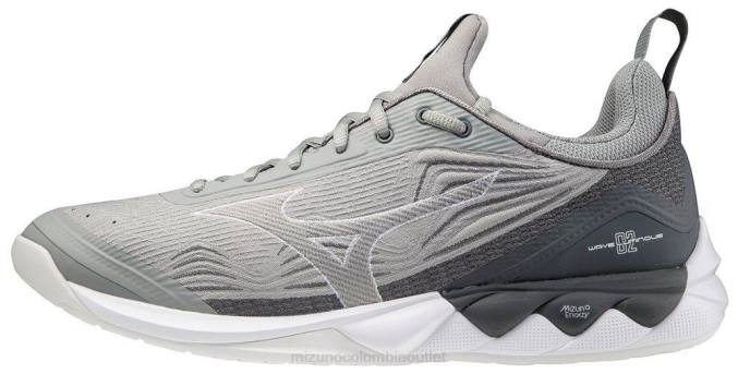 Mizuno zapatilla de voleibol wave luminosa 2 mujer zapatos gris(9191) 668F2204