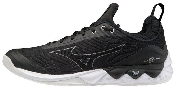 Mizuno zapatilla de voleibol wave luminosa 2 mujer zapatos negro-blanco (9000) 668F2203