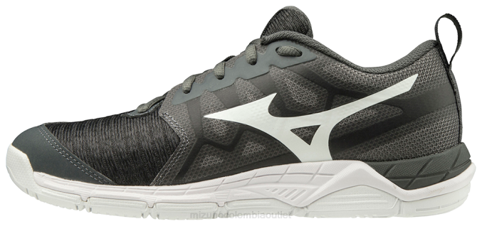 Mizuno zapatilla de voleibol wave supersonic 2 mujer zapatos negro-carbón(9092) 668F2206