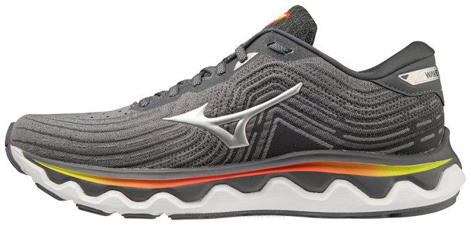 Mizuno zapatilla para correr wave horizon 6 hombres zapatos ultimategrey-silver(ug73) 668F123