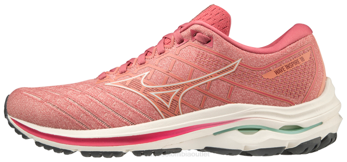 Mizuno zapatilla para correr wave inspire 18 mujer zapatos roseta-blancanieves(1u0d) 668F137