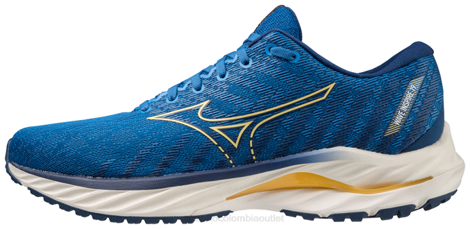 Mizuno zapatilla para correr wave inspire 19 hombres zapatos snorkelblue-palemarigold(sk2b) 668F45