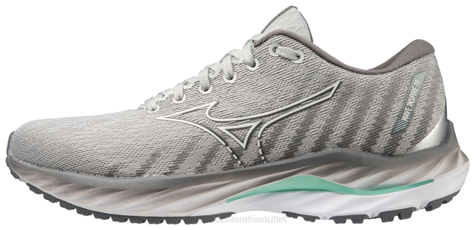 Mizuno zapatilla para correr wave inspire 19 mujer zapatos Harbormist-blanco (hm00) 668F53