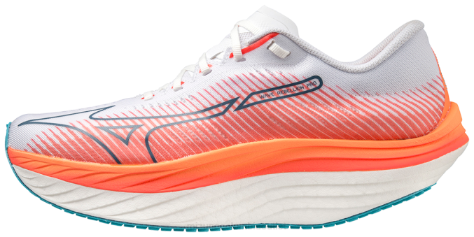 Mizuno zapatillas de correr wave rebelion pro hombres zapatos blanco-plata(0073) 668F37