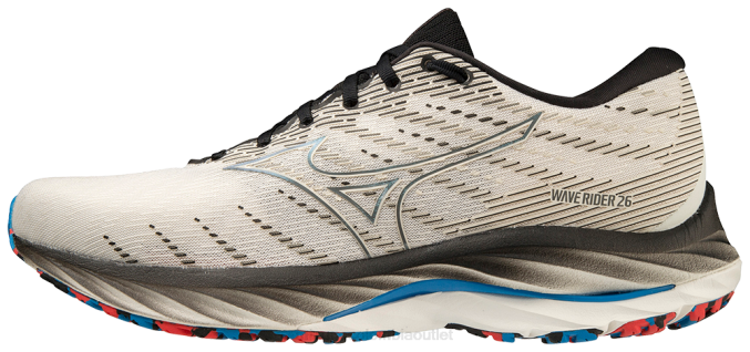 Mizuno zapatillas de correr wave rider 26 hombres zapatos Blancanieves (0d0d) 668F114