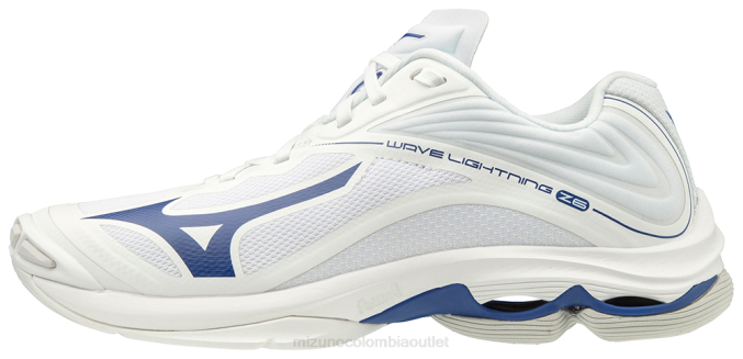 Mizuno zapatillas de voleibol wave lightning z6 hombres zapatos blanco-marino(0051) 668F2207