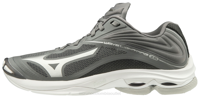 Mizuno zapatillas de voleibol wave lightning z6 hombres zapatos gris(9191) 668F2208