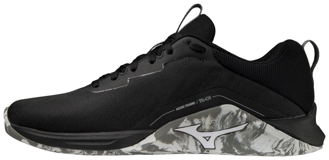 Mizuno zapato de entrenamiento ts-01 hombres zapatos negro-blanco (9000) 668F2710