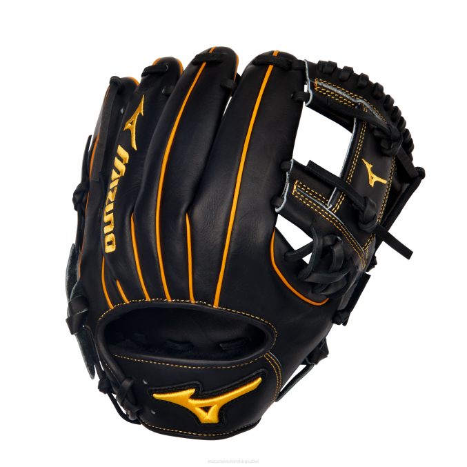 Mizuno Guante de béisbol pro select dentro del campo 11.5"-bolsillo poco profundo unisexo accesorios negro-oro (r974) 668F555
