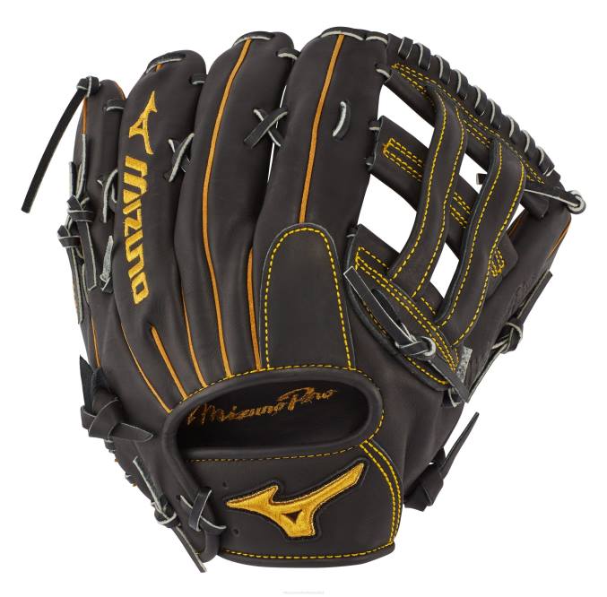 Mizuno Guante de béisbol profesional para campo abierto con bolsillo de 12.75" de profundidad unisexo accesorios negro (rg90) 668F814