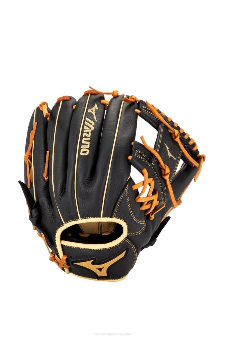 Mizuno Guante de béisbol prospect select series infield/lanzador 11.5" unisexo accesorios negro-marrón (r980) 668F601