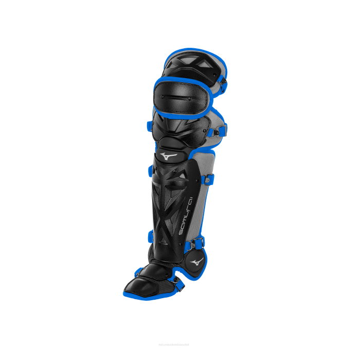 Mizuno espinilleras samurai baseball 16.5" unisexo accesorios negro-royal(9052) 668F968