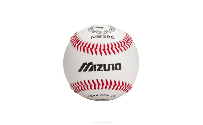 Mizuno mb380 beisbol (docena) unisexo accesorios blanco (0000) 668F671