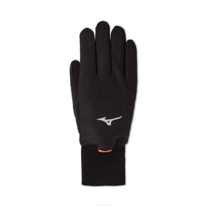 Mizuno guantes de polar transpirables unisexo accesorios negro (9090) 668F383