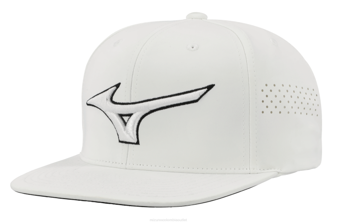 Mizuno gorra de golf snapback plana tour unisexo accesorios blanco (0006) 668F433