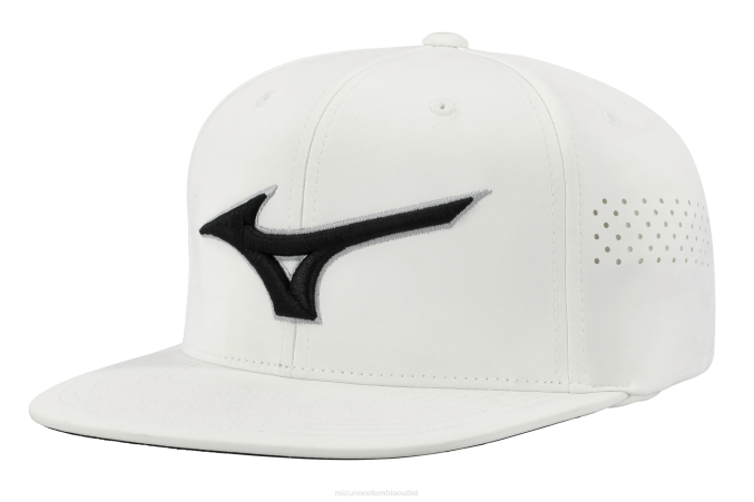 Mizuno gorra de golf snapback plana tour unisexo accesorios blanco-negro(0090) 668F427