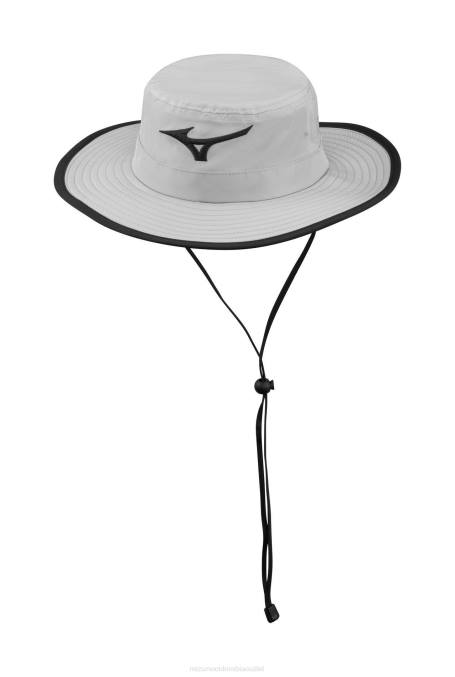 Mizuno sombrero para el sol de gira unisexo accesorios gris acero-negro (9m90) 668F448