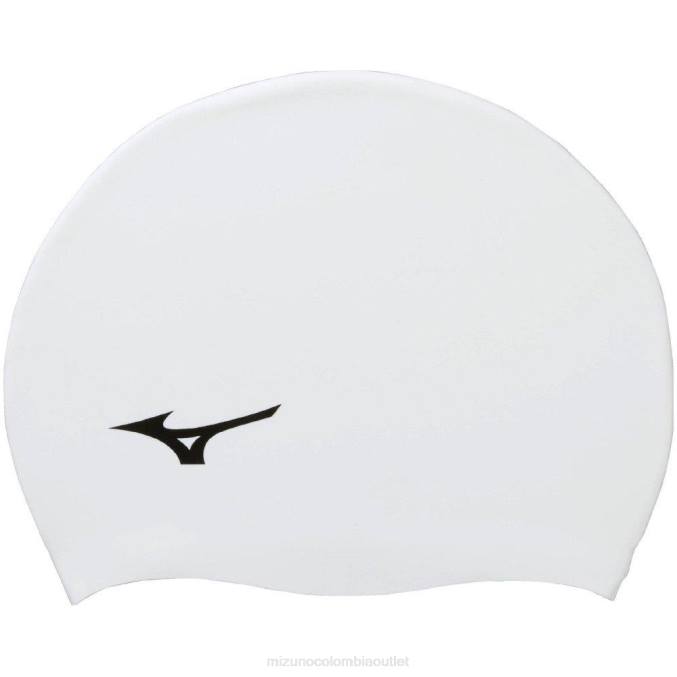 Mizuno gorro de natación de silicona unisexo accesorios blanco (0000) 668F2679
