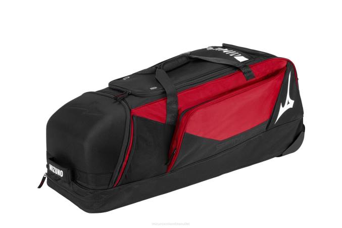 Mizuno bolsa con ruedas samurai x unisexo accesorios rojo-negro (1090) 668F1092