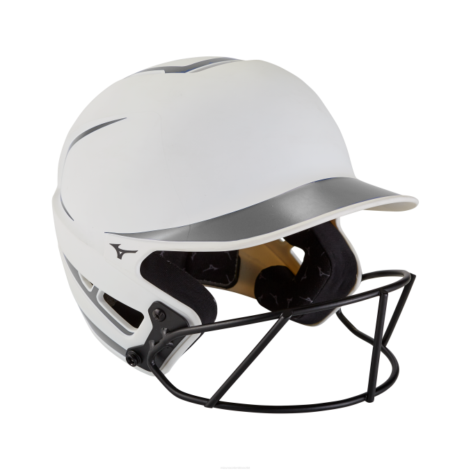 Mizuno casco de bateo de softbol de lanzamiento rápido f6 unisexo accesorios blanco-gris(0091) 668F1818